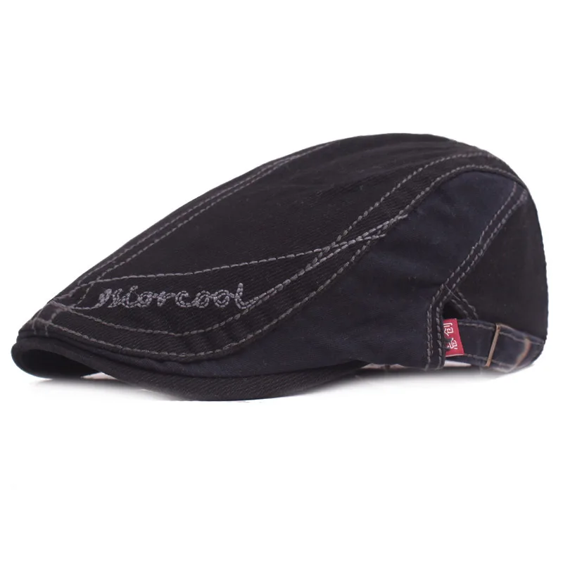 Минхуй Шляпа с вышивкой букв для мужчин, винтажные хлопковые кепки, береты, шляпы каскета мужской моды, береты горрас, плоская шляпка.