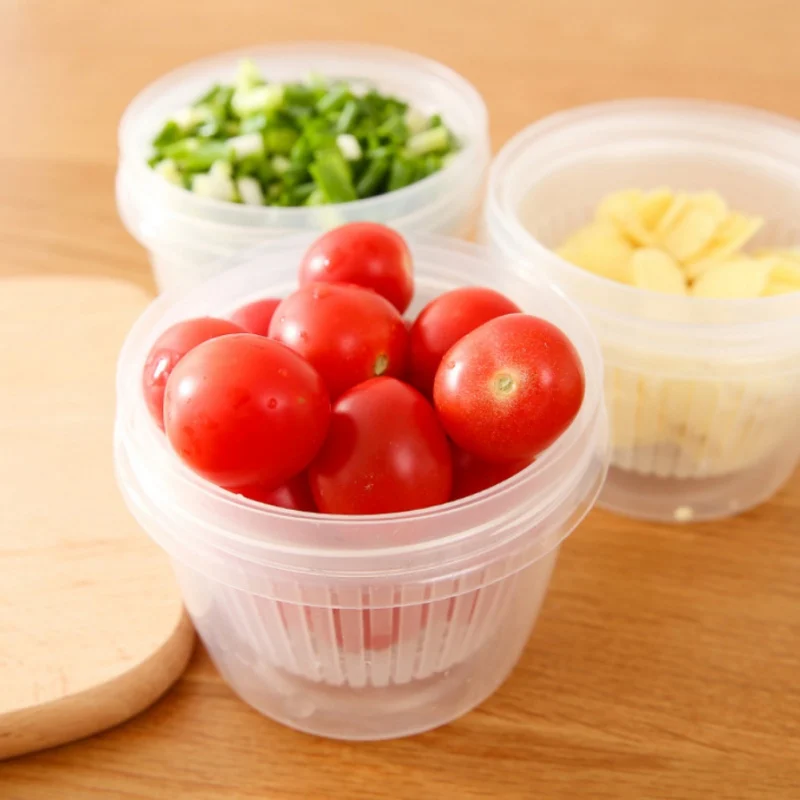 Контейнер для мытья коробки хранения пищевых продуктов герметичная чаша слива