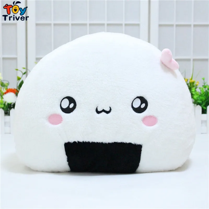 Японская анимация вокруг Onigiri Суши рис Плюшевые игрушки Kawaii мягкая подушка