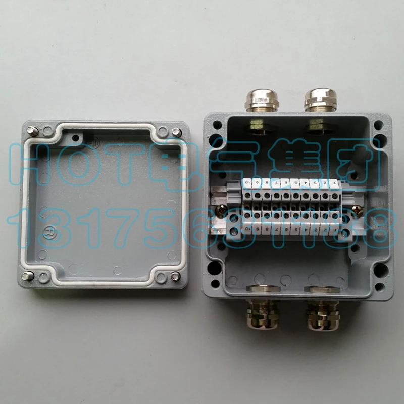 IP65 водонепроницаемая кабельная проводка алюминиевая распределительная коробка