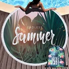 Monstera тропические летние круглое пляжное банное полотенце из микрофибры Полотенца для душа с Drawstring Рюкзак Мешок коврика для йоги toalla de playa