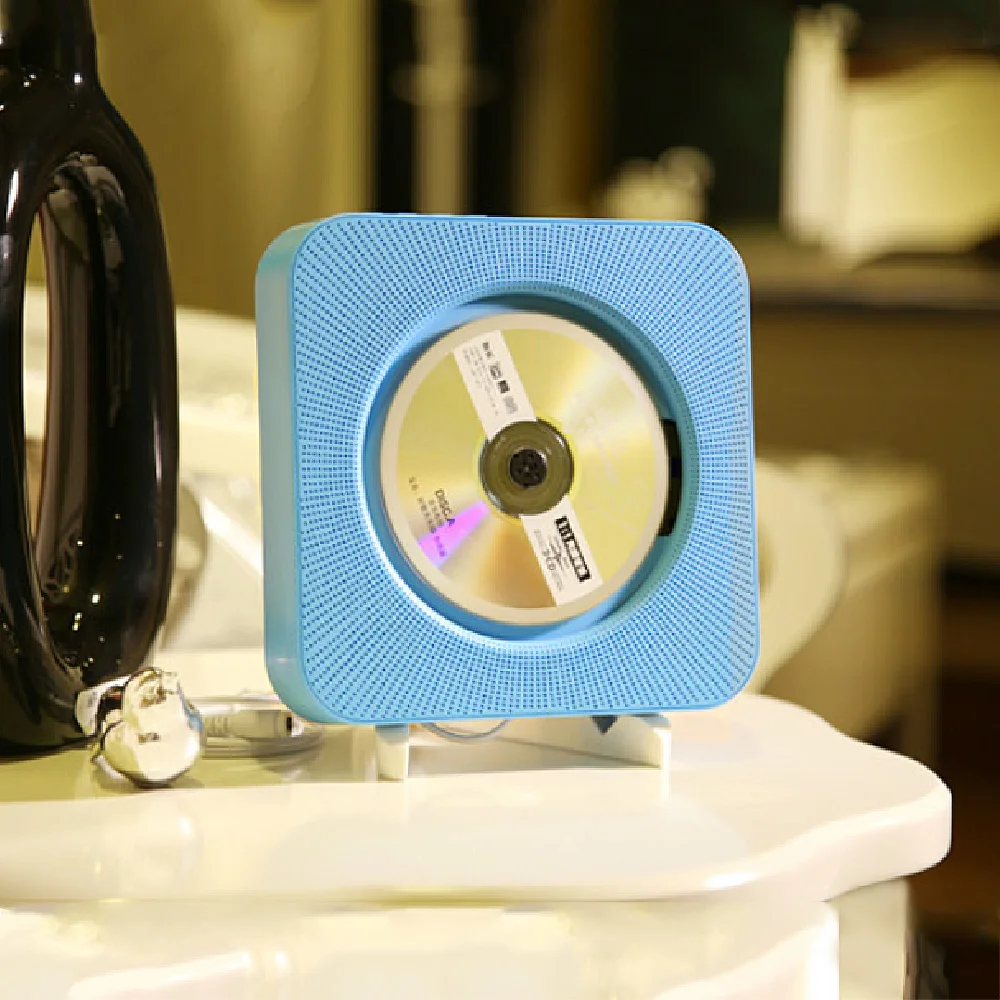 ET настенный CD плеер с дистанционным управлением FM радио Bluetooth USB диск портативный