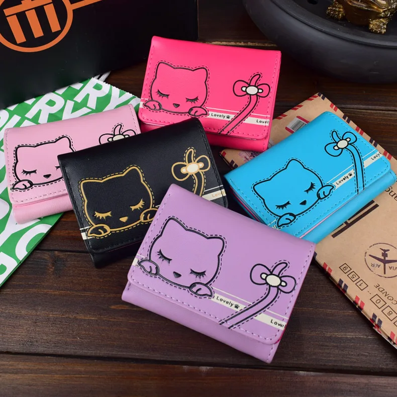 Новые кошельки короткие женские студенческие для девочек кошелек с карманами