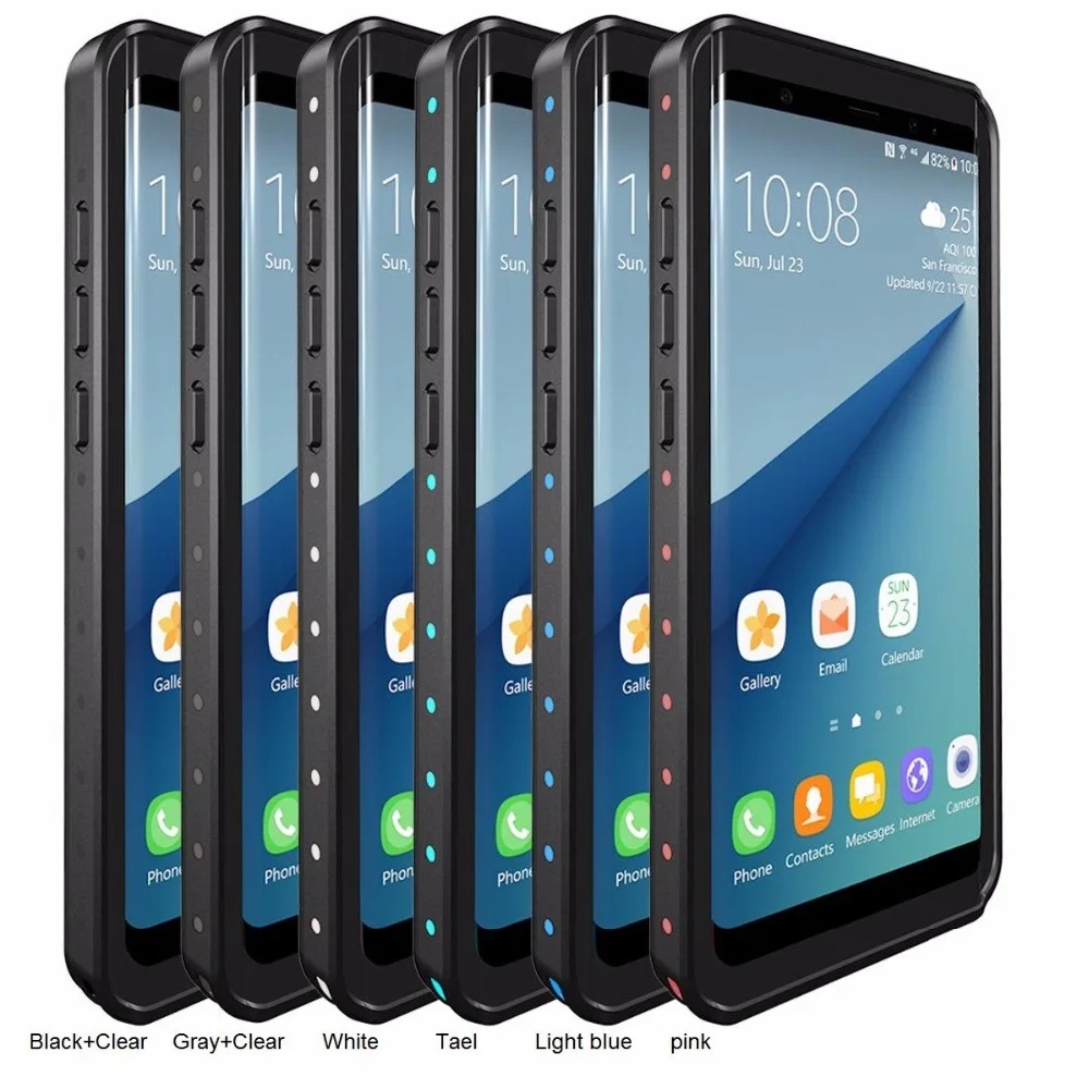 Водонепроницаемый чехол для Galaxy Note8 IP68 ударопрочный грязеотталкивающий защитный