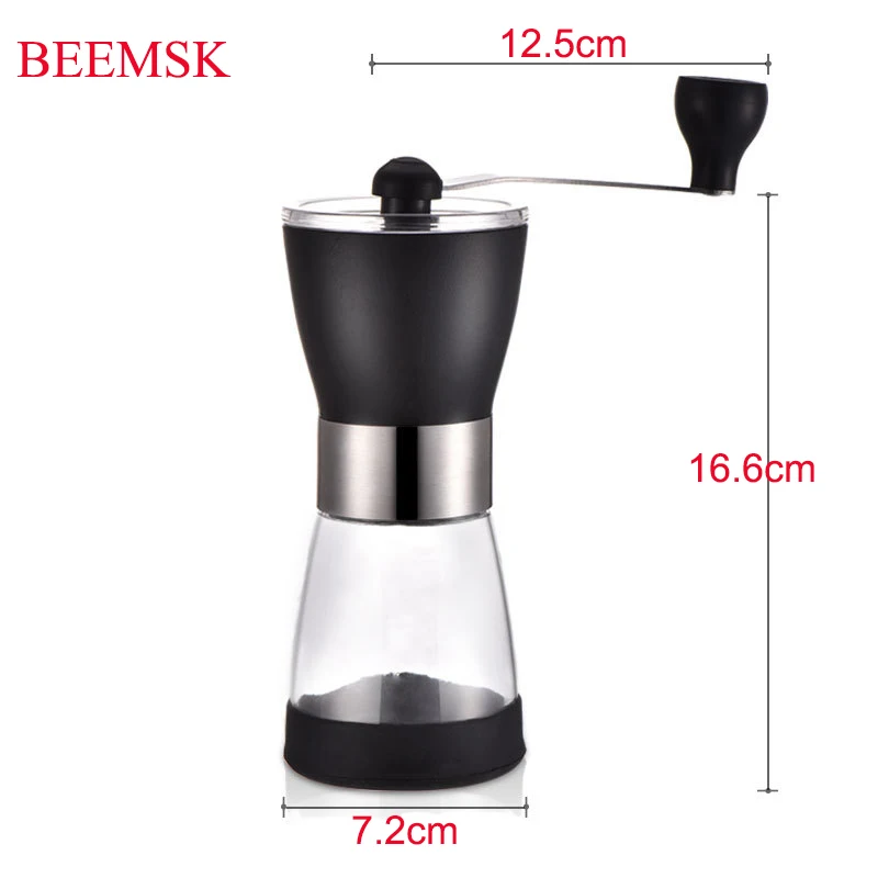 Máquina de Moer Máquina de Movimento Moedor de Pimenta Moinho de Café Beemsk Coffee Bean Grinder Mini Cerâmica Cafeteira Expresso Mão