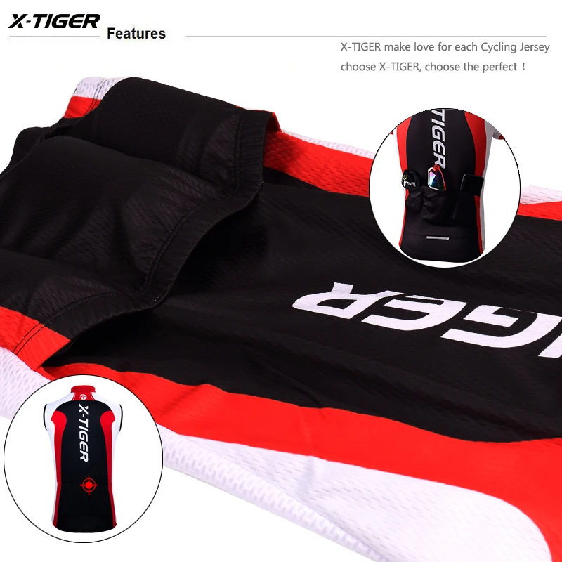 X Tiger Maillot Ropa Ciclismo Hombre Без Рукавов MTB велосипед Велоспорт Джерси Спортивная одежда