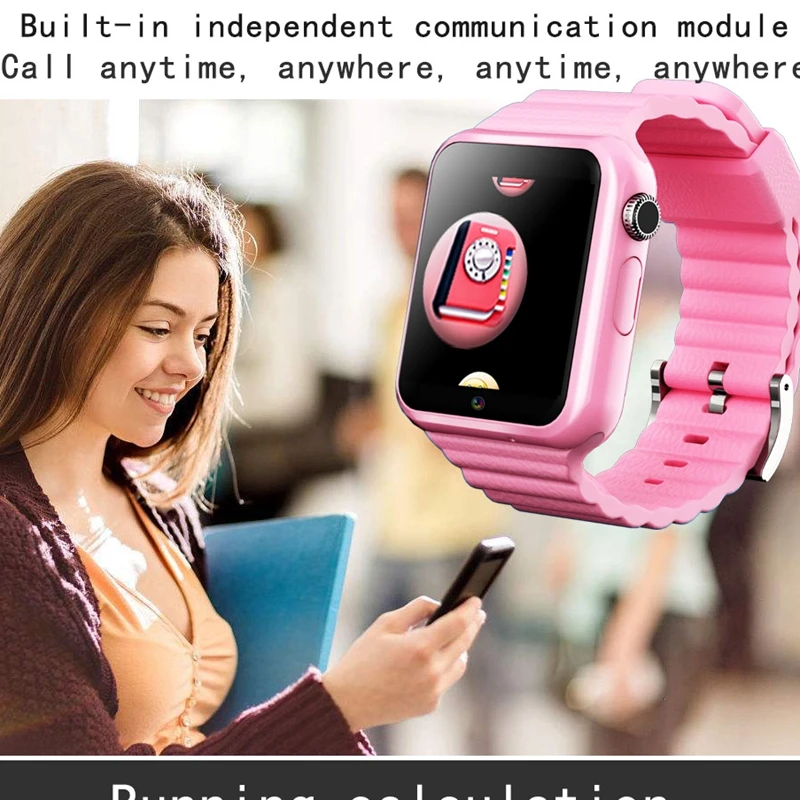 3G Wifi GPS LBS Tracker Smart Watch Touch Screen Security Fitness Monitor Smartwatch Camera SOS For iOS Android V7W | Электроника