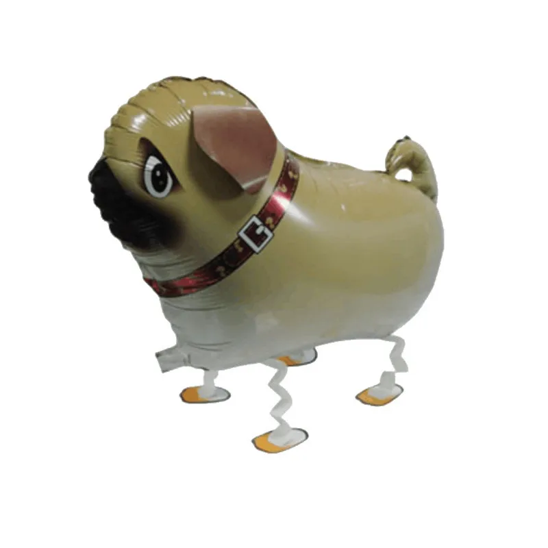 Фольгированные воздушные шары в форме мопса цифры гелиевые собаки животных