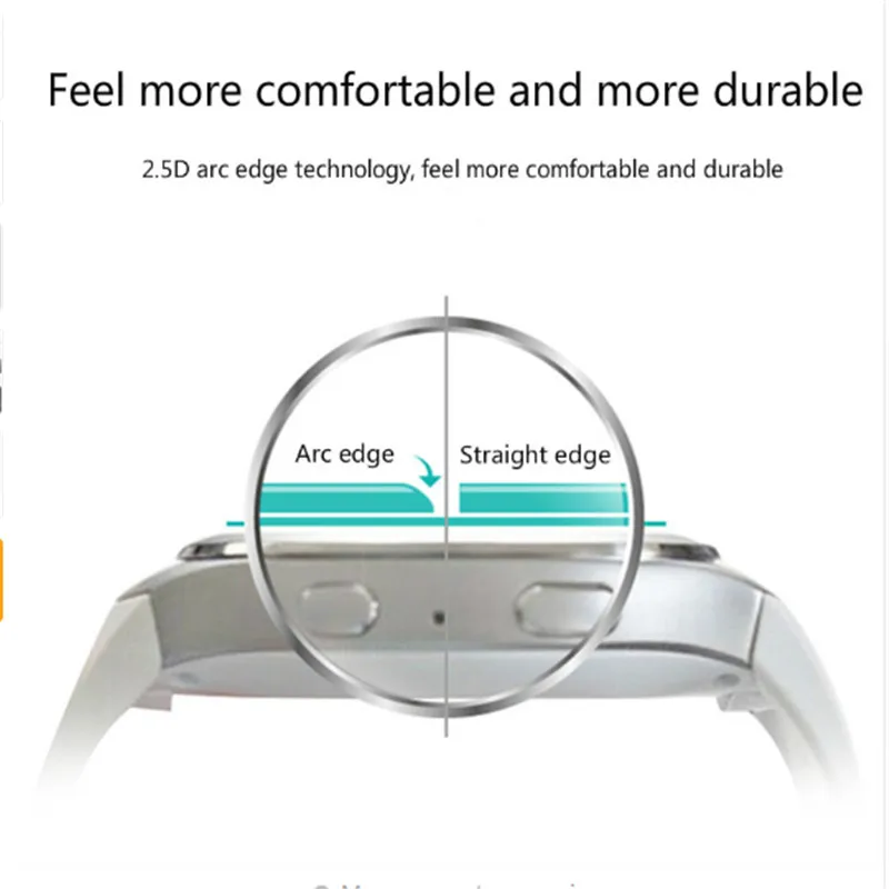 2pcs/lot 9H Tempered Glass Screen Protector Film For Samsung Gear S4 Protective film Guard for gear sport Front | Мобильные телефоны