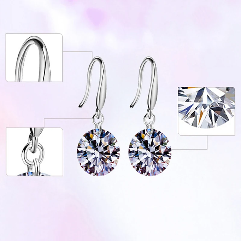 Женские серьги подвески с имитацией кристаллов 1 пара|rhinestone dangle earrings|dangle earringsfashion