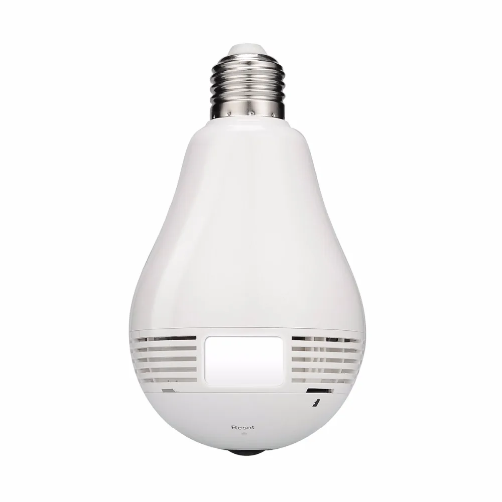 Escam Вт qp135 Тип лампы панорамный Wi-Fi ip-камера H.264 1.3mp беспроводная камера light control