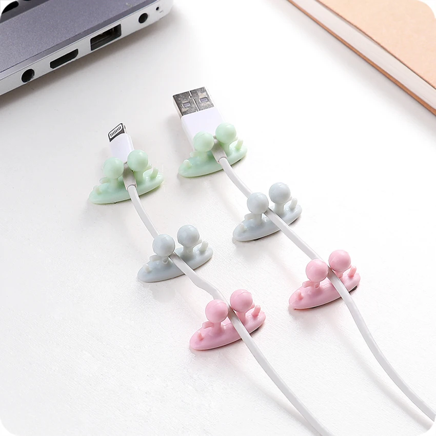 Самоклеящиеся зажимы для кабелей 8 шт./лот зажим крепления стола USB провода