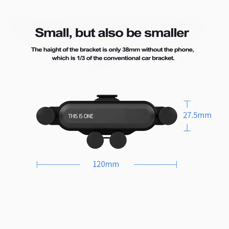 

Universal Car Phone Holder for IPhone X XS Max Samsung Huawei Car Air Vent Mount Holder Gravity Mobile Phone Holder Navigation