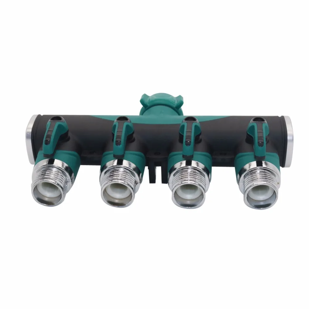 1 шт. 4 ходовой садовый соединитель для шлангов сплиттер из цинкового сплава