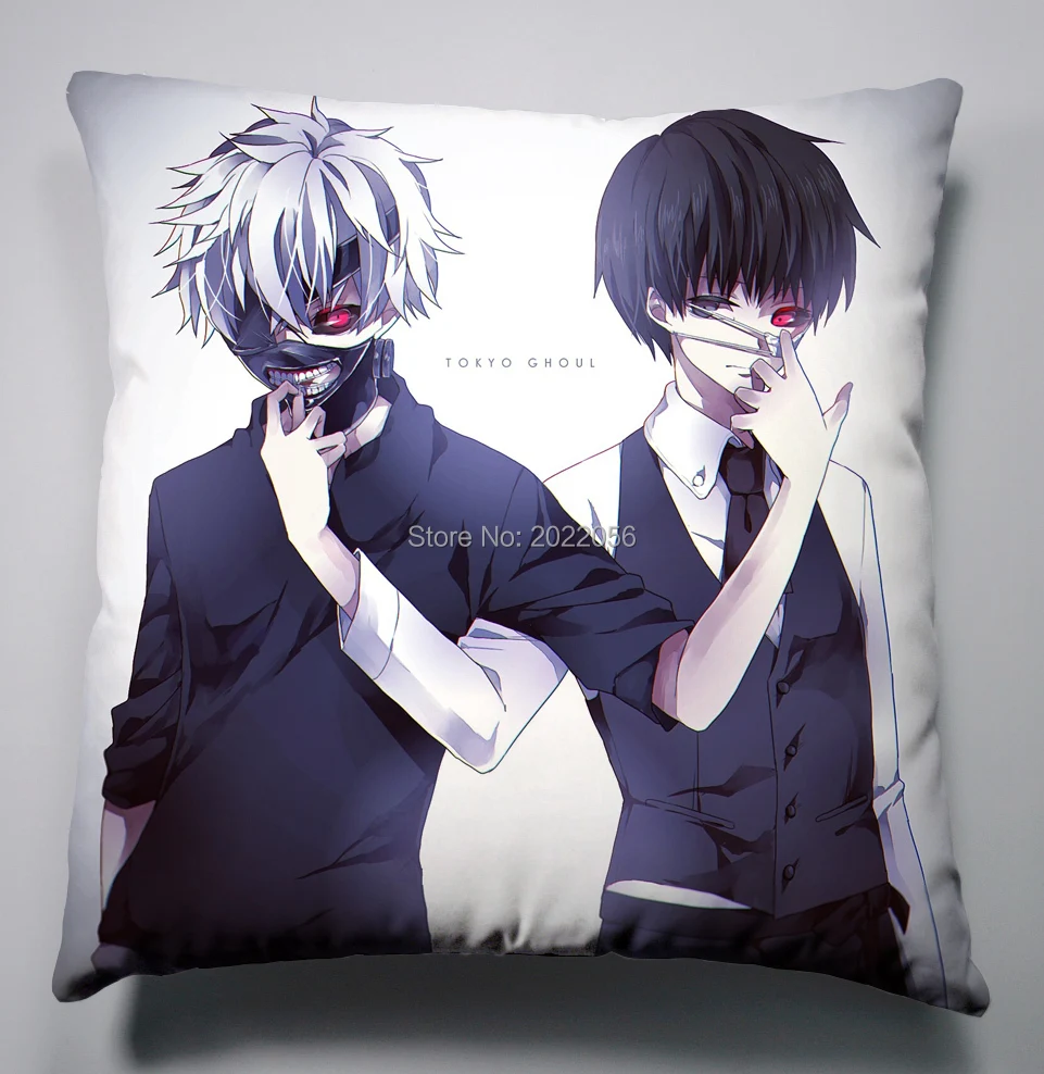 Аниме Манга одежда с надписью «Tokyo Ghoul подушка 40x40 см, наволочка для подушки сиденья постельные принадлежности Подушка 004