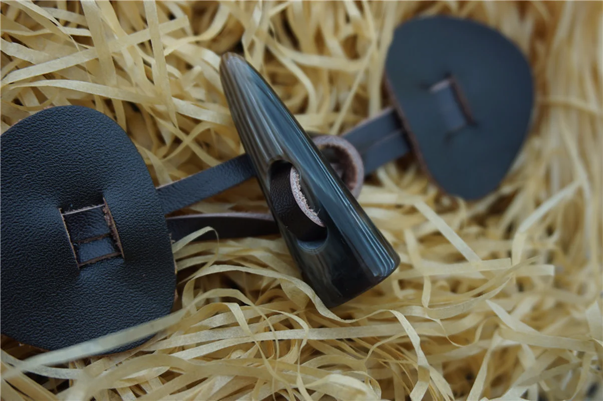 2 пары кожаные пуговицы для пальто|Пуговицы| |