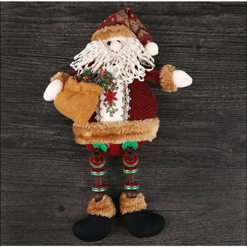 2017 Новая мода 1 шт. Новогодние товары кукла Стены Орнамент милый Санта Клаус