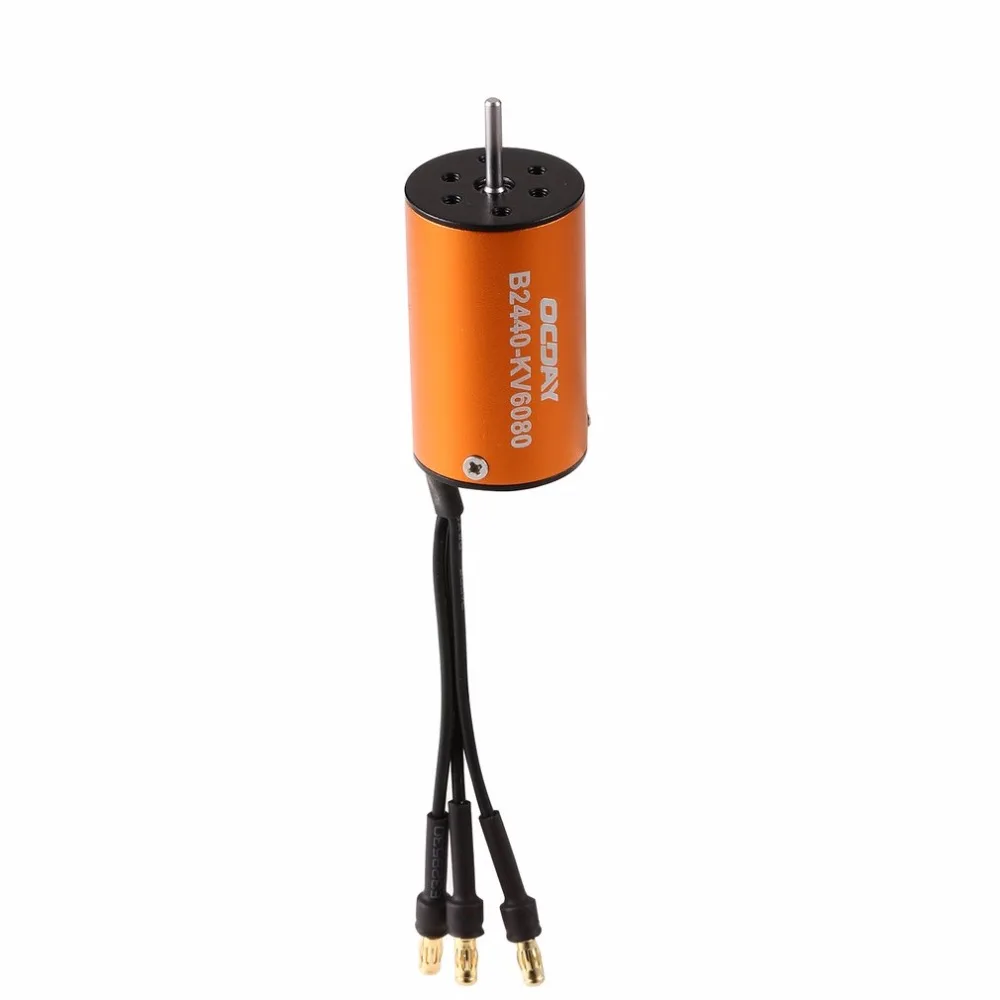 1 шт. ocday b2440 4000kv 4600kv 6080kv 4 полюса Бессенсорное бесщеточный Привет-крутящий момент