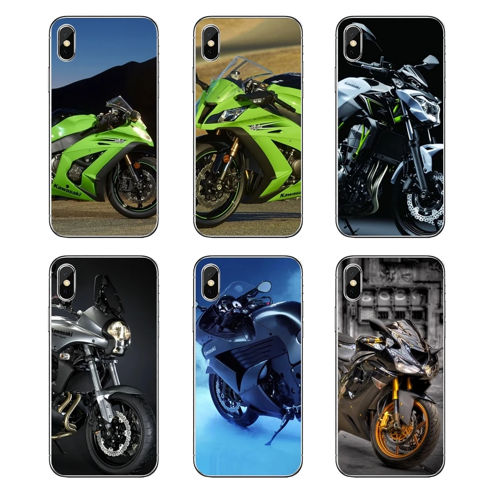 Kawasaki мотоцикл для LG G7 Q6 Q7 Q8 Q9 V30 X Мощность 2 3 чехол OnePlus 3t 5 T 6 мягкий прозрачный