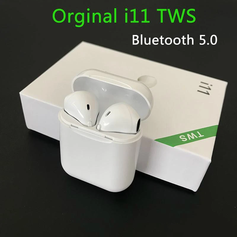 Наушники I11 TWS Bluetooth 5 0 беспроводные наушники с кнопкой управления микрофоном мини