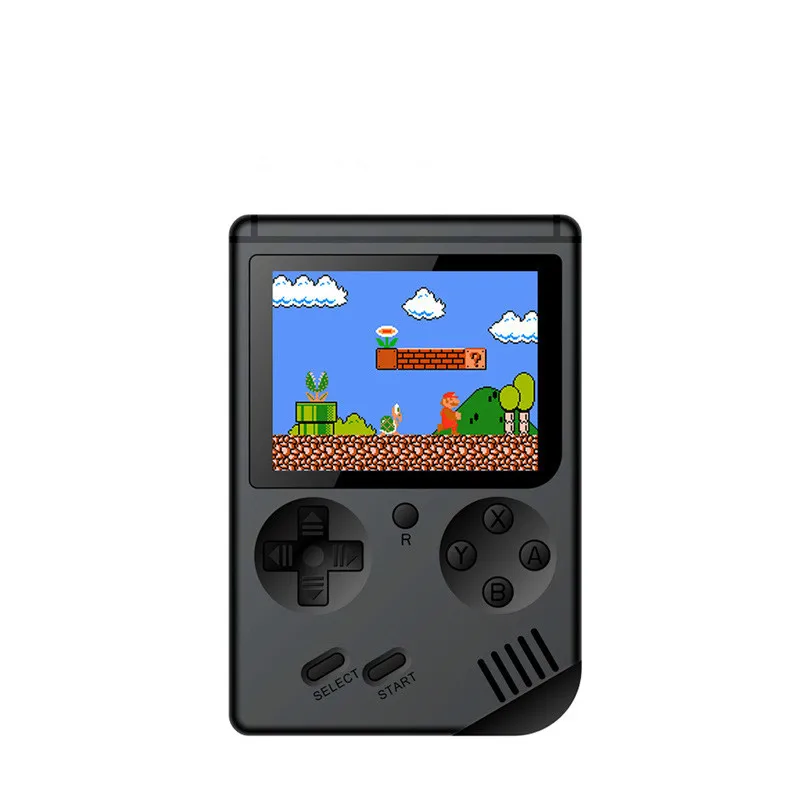 Black Портативная игровая консоль Nostalgia 8 бит Ретро 3,0 дюймов цветной ЖК-дисплей мини Карманная игровая приставка встроенный 168 классические игры мальчик лучший подарок - Цвет: Black