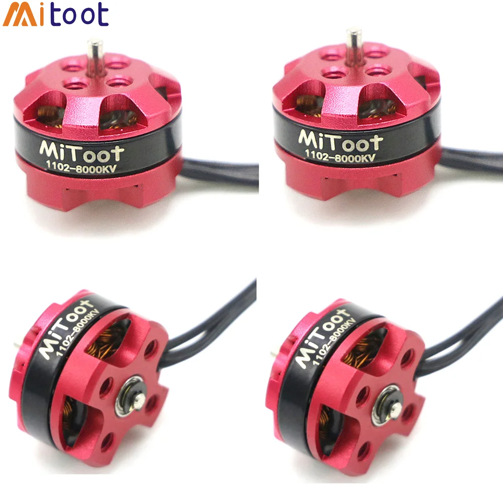 

4pcs/lot RC Motor 1102 7500KV 8000KV 10000KV 1-3S Brushless Motor for 50-90mm Micro FPV Racing Drone Quadcopter