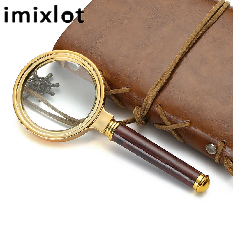 Новое карманное увеличительное стекло IMIXLOT съемное фотостекло с золотой