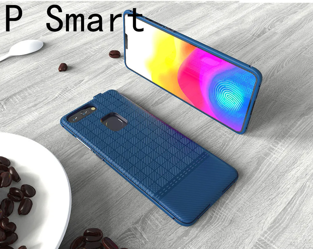 Ext power 5000 мАч чехол для зарядного устройства для huawei P Smart Y9 Nova 2 Lite Honor 7x power Bank чехол для зарядки - Цвет: p smart blue