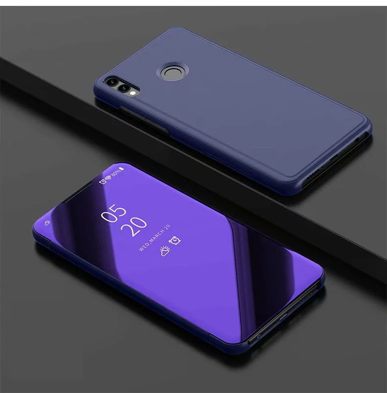 Чехол для Huawei Honor 8X чехол huawei Max умный с откидной крышкой и зеркальным покрытием