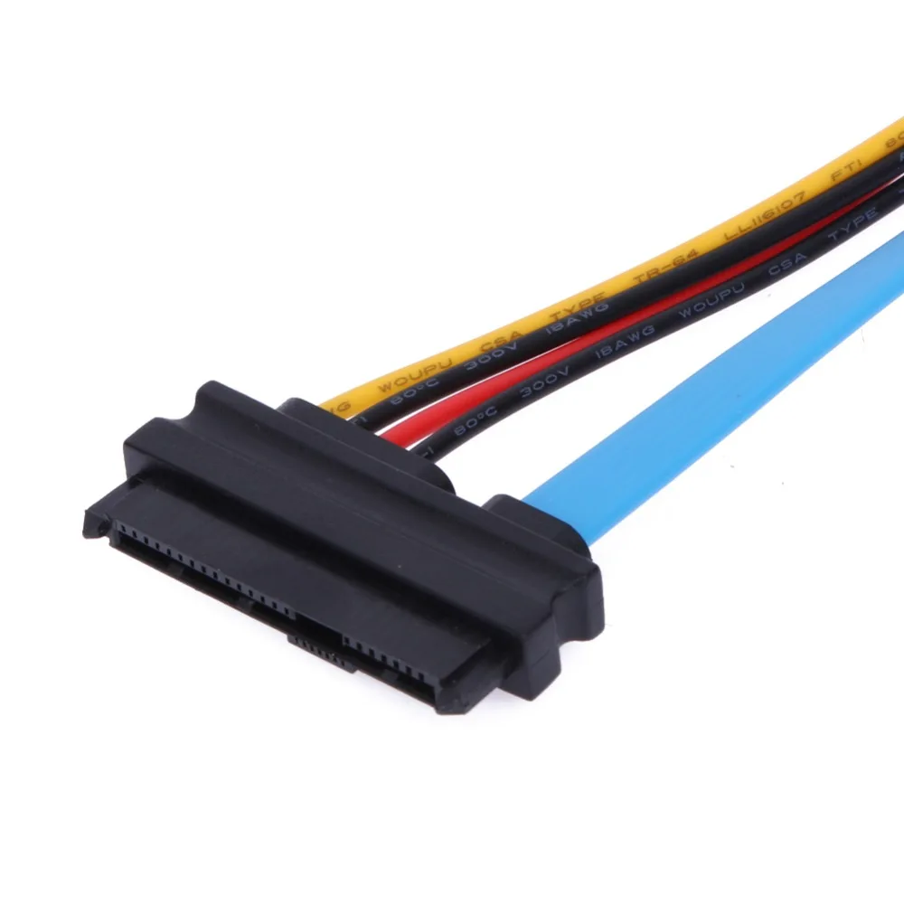 7-контактный SATA Serial ATA Female к SAS 29 Pin и Large 4-контактный LP4 Male адаптер питания