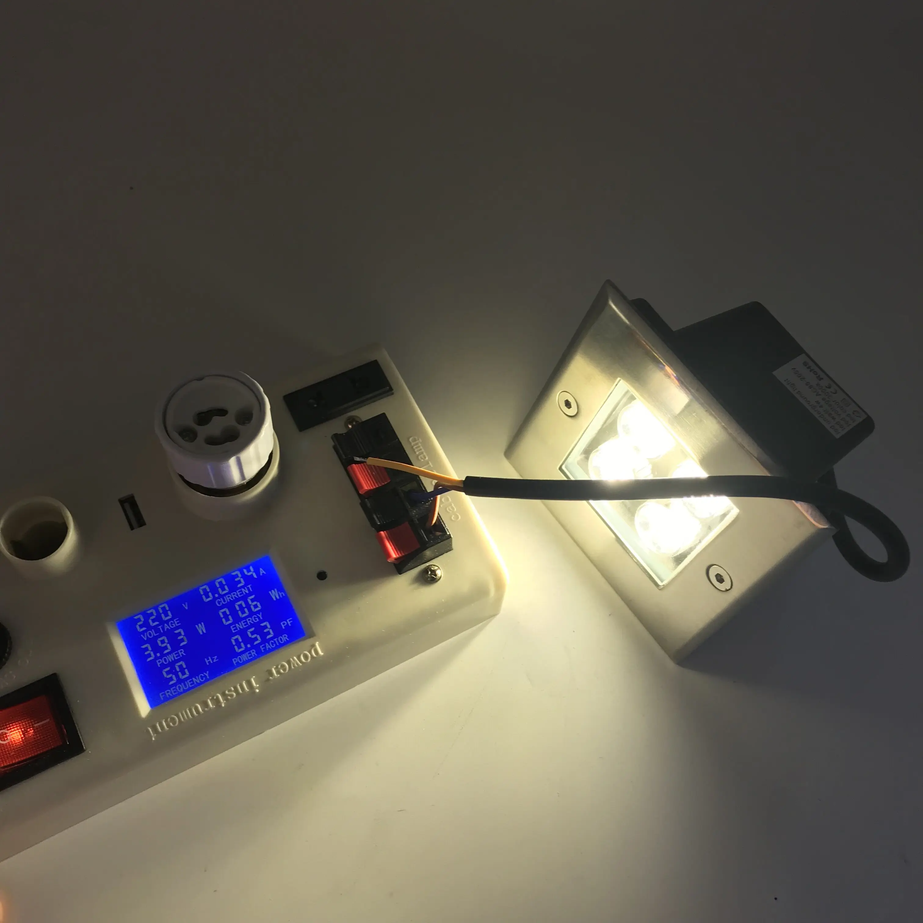 IP65 водонепроницаемый квадратный 4 Вт AC85 265V DC12V светодиодный наружный наземный сад