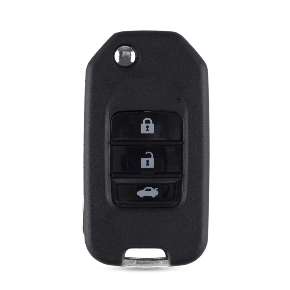 KEYYOU 3 кнопки дистанционный смарт ключ Брелок чехол для Honda Civic City Fit HR V XR раскладной