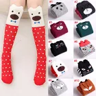 Новый дизайн, Хлопковые гольфы с рисунком для девочек, носки средней длины для детей, meias calcetines, гетры для малышей, специальное предложение, M