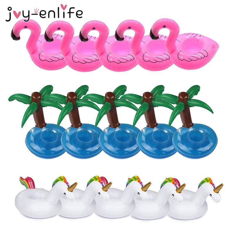 JOY ENLIFE 15 шт. Единорог надувной фламинго подстаканник напиток плавающий вечерние