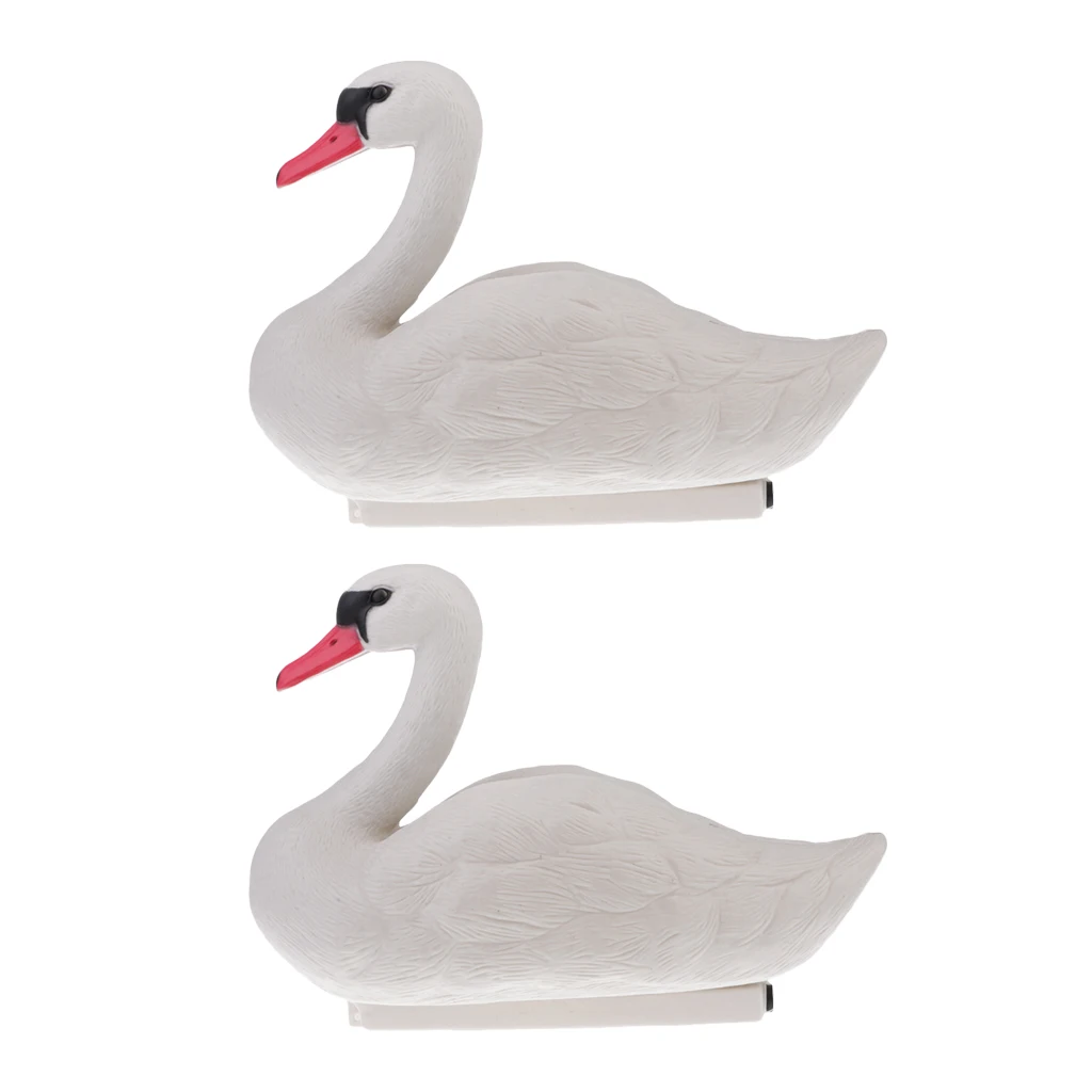 2pcs Swan Hunting Decoys Floating Goose Garden Decors Yard Scarer Highly simulated 3D lifelike | Спорт и развлечения