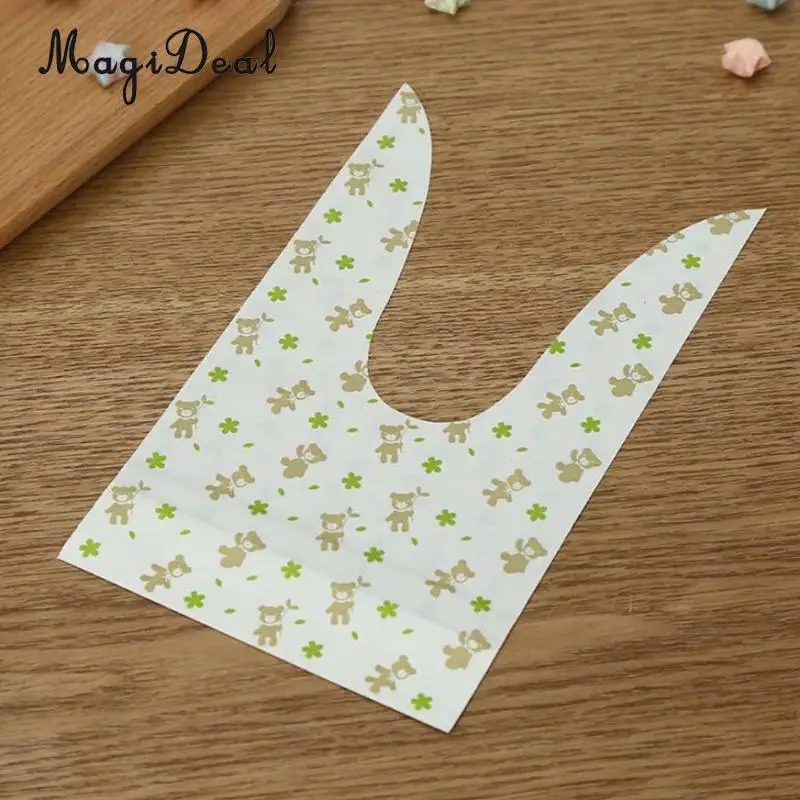 Пакеты MagiDeal 50 шт./лот Kawaii Rabbit Bunny Ear для печенья пакеты самоклеящиеся упаковки