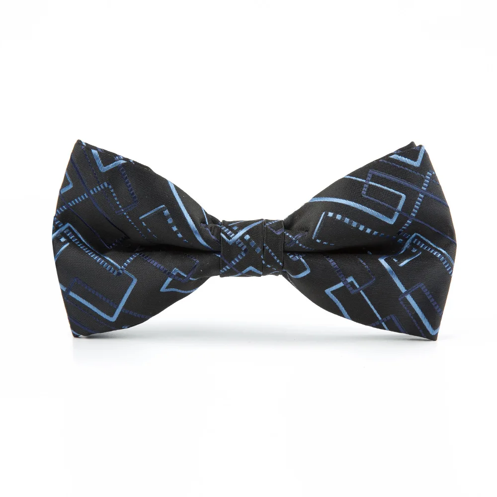High Quality Bow Tie Silk Jacquard Geometric Figure Black Red Blue Bowtie Business Casual Graduation Company Party Holiday gifts |
