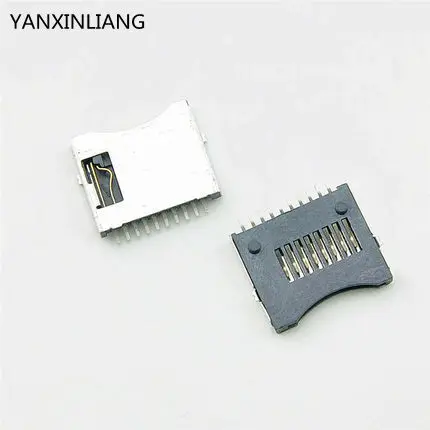 

100Pcs TransFlash TF Micro SD Card Socket Plug Adapter Connector
