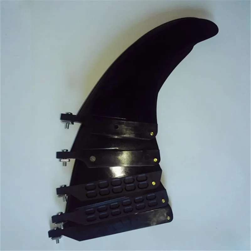 Ласты для серфинга FCS Dolphin 7 5 &quotLongboard Fin Черный Новый 70% нейлон + 30%