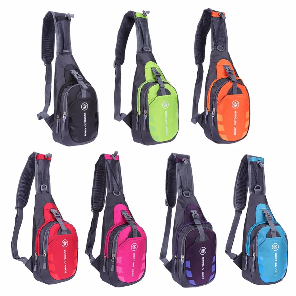 

Waterproof Men Female Chest Bag Functional Nylon Waist Bag Outdoor Sport Shoulder Sling Backpack Pouch Travel Camping Bags