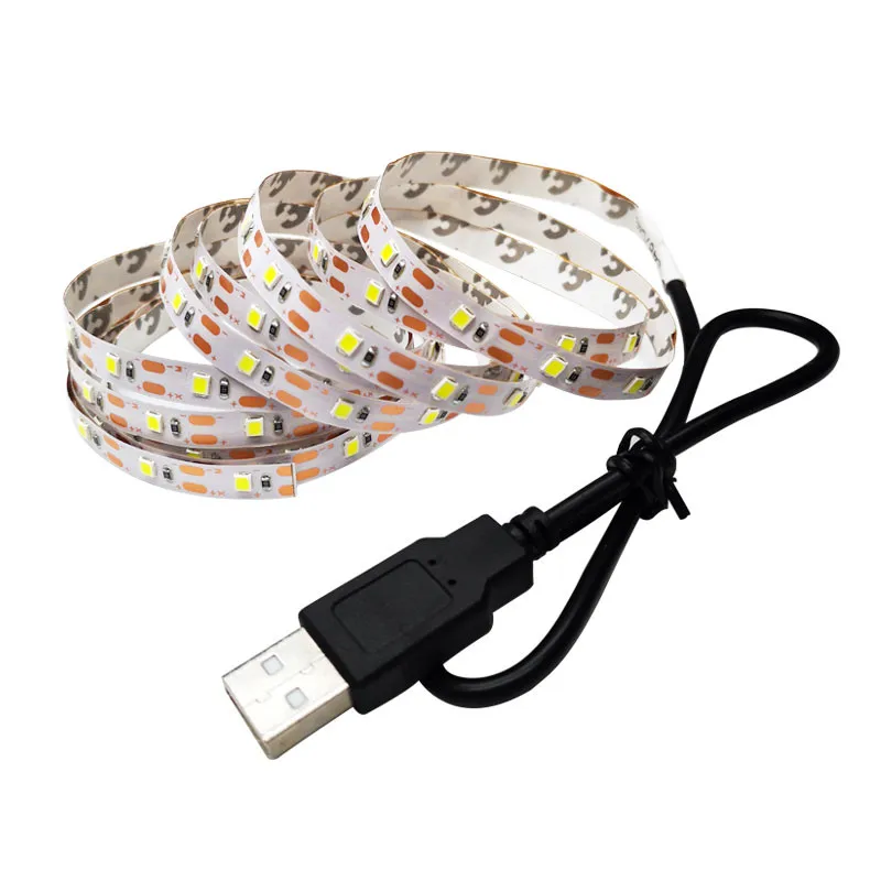 Светодиодная ленсветильник с питанием от USB 5 в постоянного тока 2835