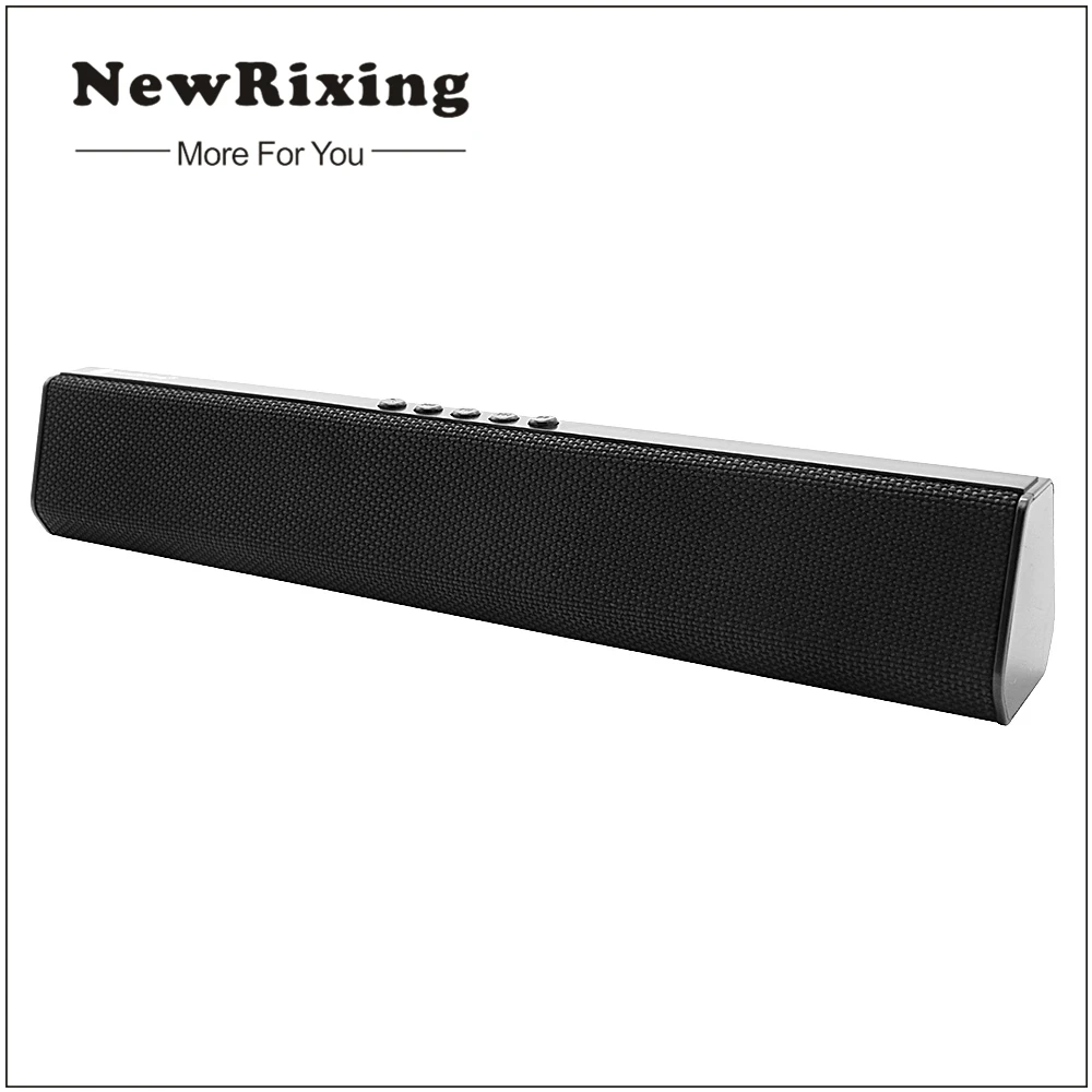 NewRixing беспроводной Bluetooth динамик стерео Бас Сабвуфер поддержка AUX в USB TF карта fm
