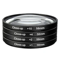 camera 58mm macro close up filter lens kit 1 2 4 10 for canon eos 700d 650d 600d 550d 500d1200d 1100d 100d rebel t5i t4i len
