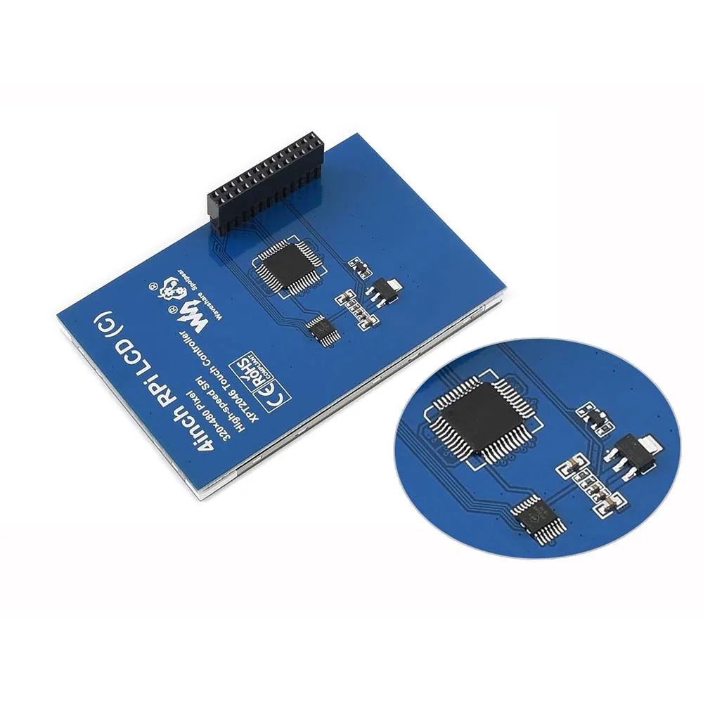 Waveshare 4-дюймовый RPi LCD (C) 480x320 сенсорный экран TFT предназначен для Raspberry Pi 125 МГц