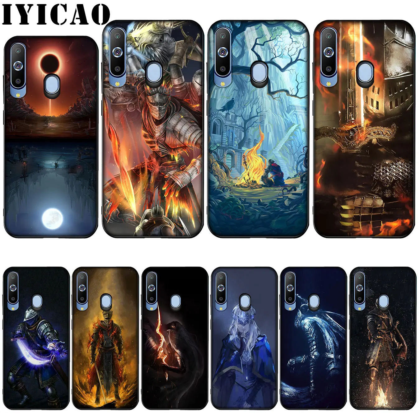 IYICAO dark souls Silicone Soft Case for Samsung Galaxy A10 A30 A40 A50 A70 M10 M20 M30 Cover | Мобильные телефоны и