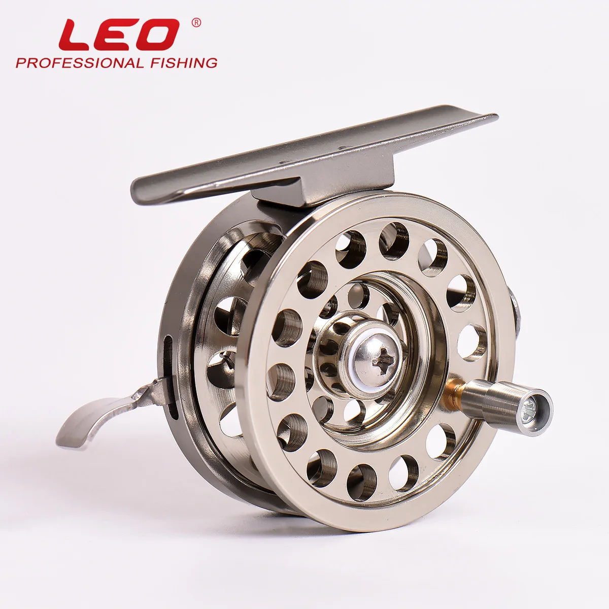

LEO fast wheel pull brake ice fly fishing wheel aluminum alloy bearing 2+1BB Carretilha de pesca baitcasting molinete reel