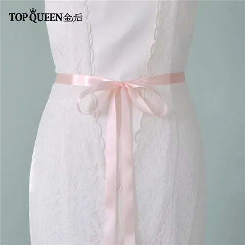 TOPQUEEN S19 Быстрая лента для свадебного платья свадебный пояс ремни вечернее платье ремни свадебные аксессуары свадебный пояс со стразами - Цвет: Babypink