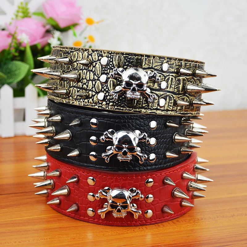 (20 шт./лот) оптовая продажа кожаных шипов и черепов товары для домашних животных