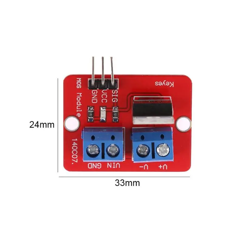 Умная электроника 0 24 В верхняя кнопка Mosfet панель модуля IRF520 драйвер MOS для MCU ARM