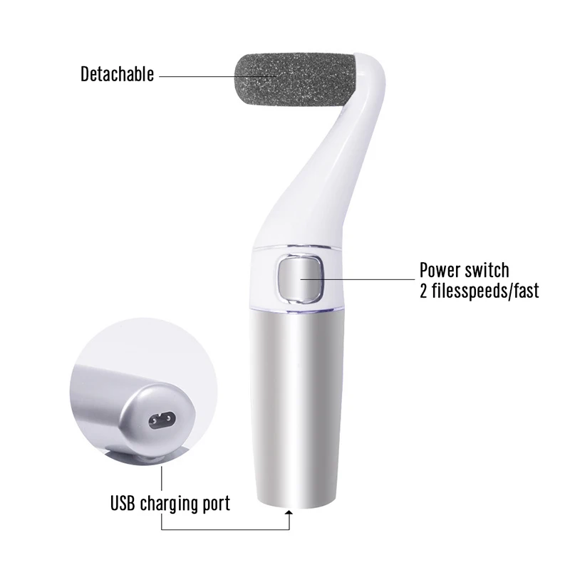 Электрическая шлифовальная машина для ног с USB интерфейсом и двумя